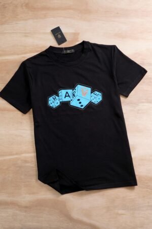 Black Dice Print Tee