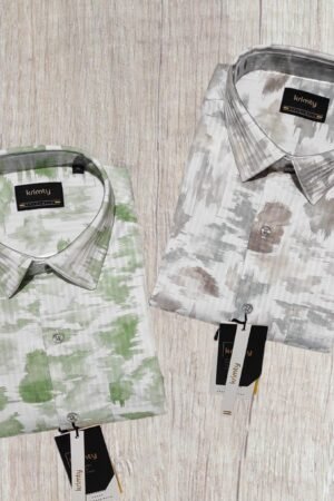 Men's Soft-Focus Abstract Printed Casual Shirt