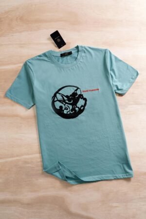 Teal Dragon Print Tee